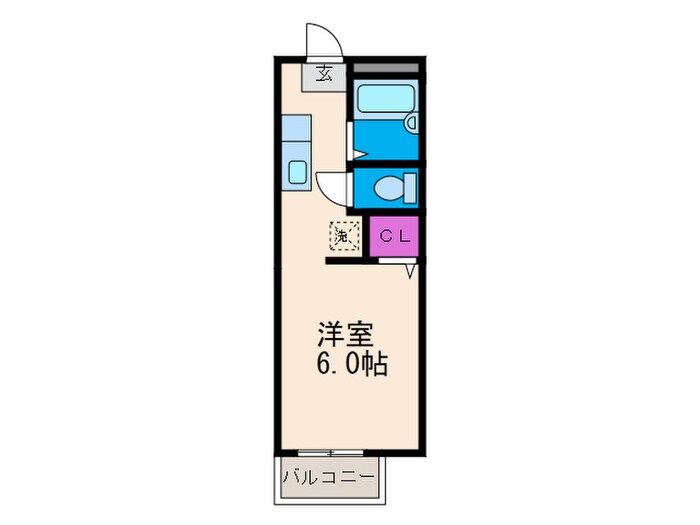 ヴィラ－ジュみのおＡの物件間取画像