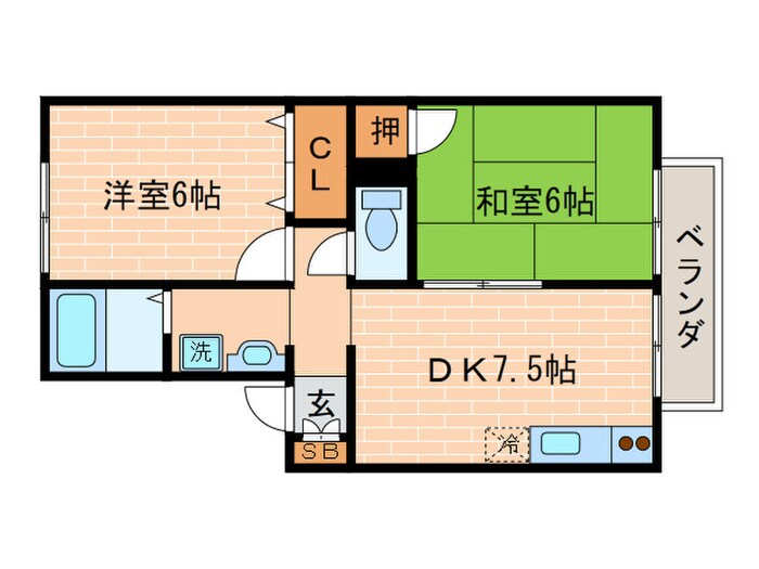 ハイカム－ル音羽の物件間取画像