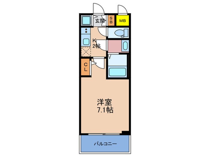 S-RESIDENCE天満Gracisの物件間取画像