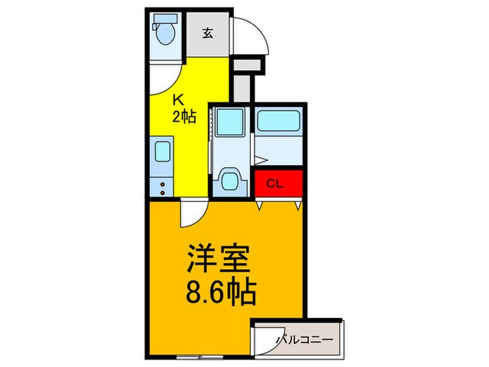 フジパレス弥刀Ⅱ番館の物件間取画像