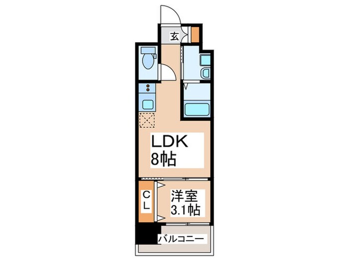 ｾｵﾘｰ大阪ﾊｰﾊﾞｰDOOR(703)の物件間取画像