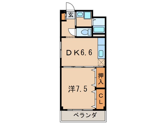 フォンテ武庫之荘の物件間取画像