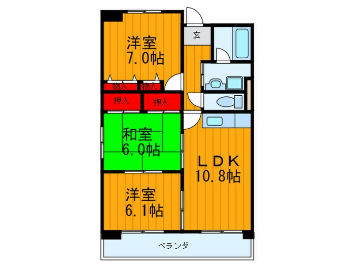 サンコート四條畷の物件間取画像