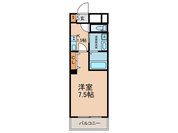 ルミエール田辺の物件間取画像