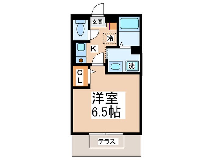 フロ－ラ岡本Ａの物件間取画像