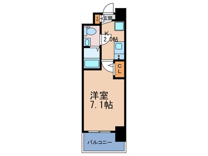 セレニテ福島カルムの物件間取画像