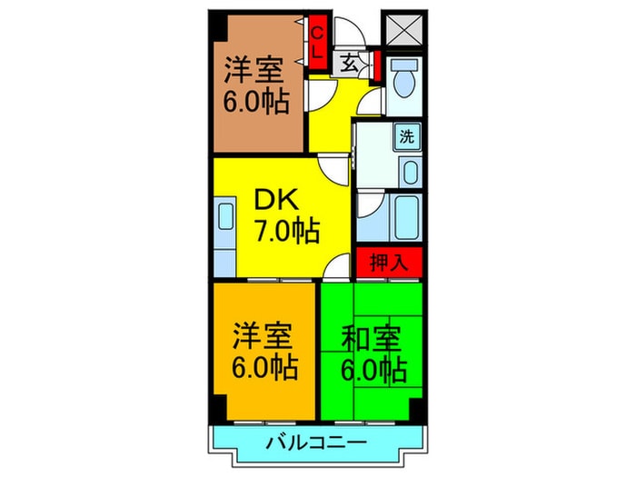 レスポワ－ル星田の物件間取画像