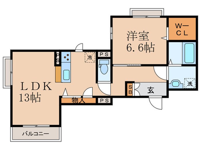 ＲＥＳＡＮＡ竹鼻の物件間取画像