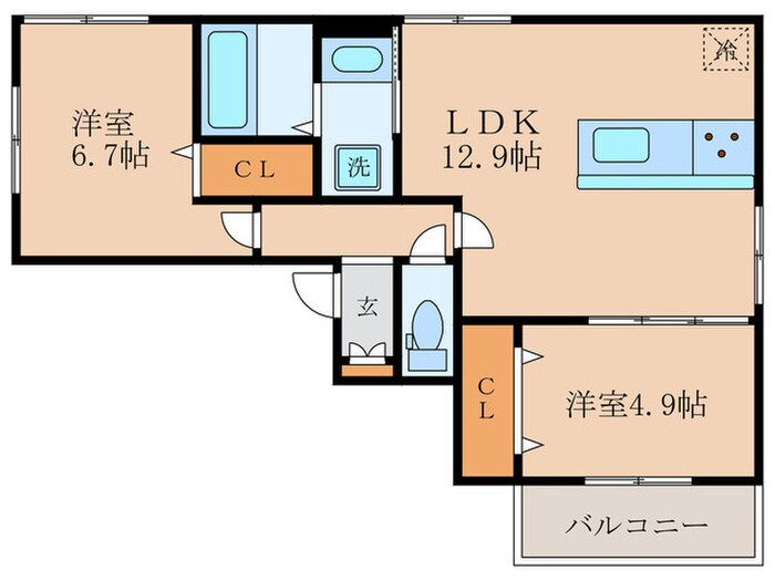 アイメゾン誓願寺の物件間取画像
