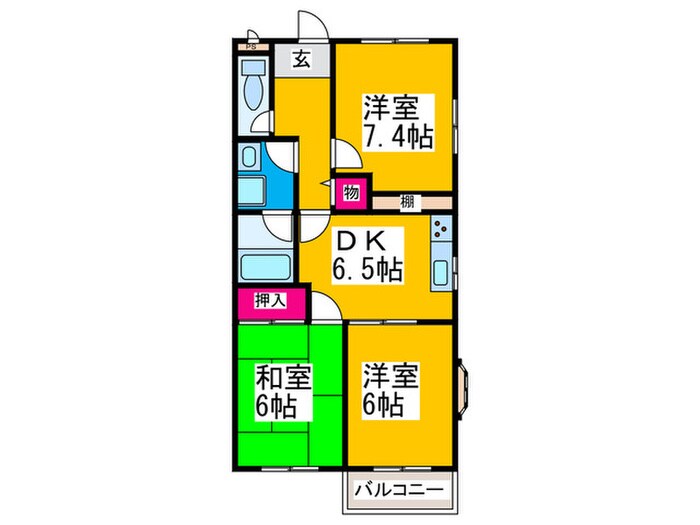 ローズガーデンの物件間取画像