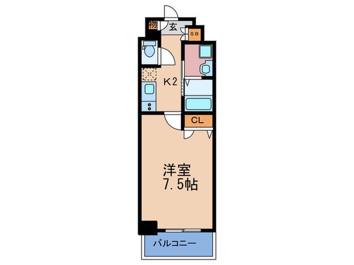 ｱ-ﾊﾞﾝﾊﾟｰｸ梅田ｳｴｽﾄの物件間取画像