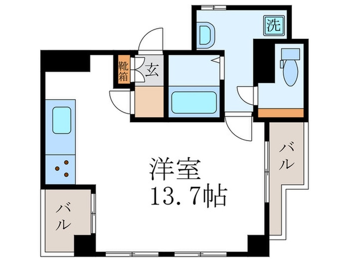 北白川L1ビルの物件間取画像