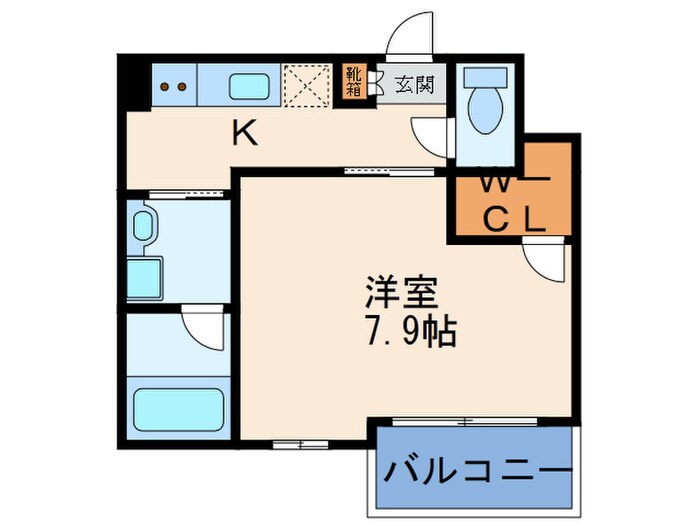 ヴィルヌーブ中之島の物件間取画像