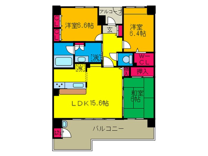 ﾗｲｵﾝｽﾞﾏﾝｼｮﾝ貝塚モリス(710)の物件間取画像