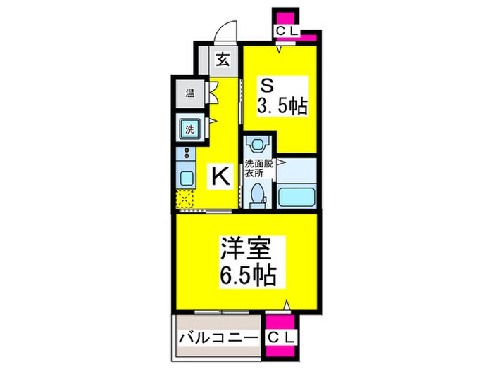 ディアコート宿屋町の物件間取画像