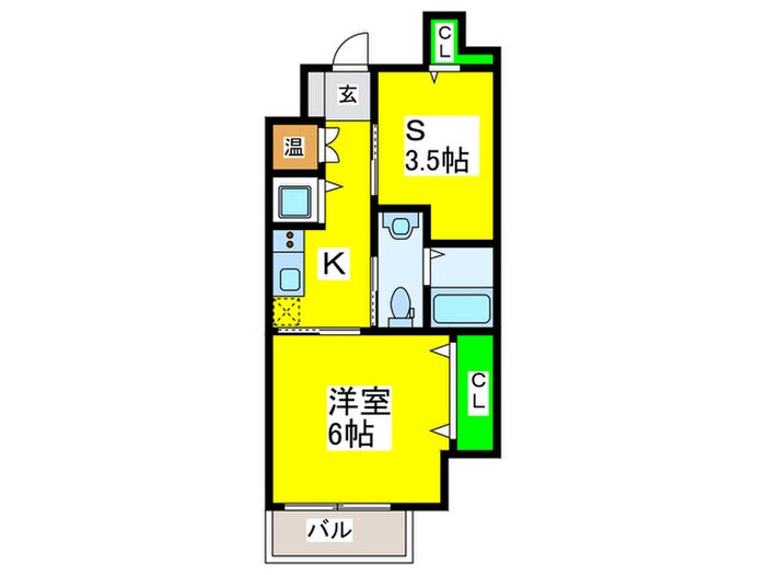 ディアコート宿屋町の物件間取画像