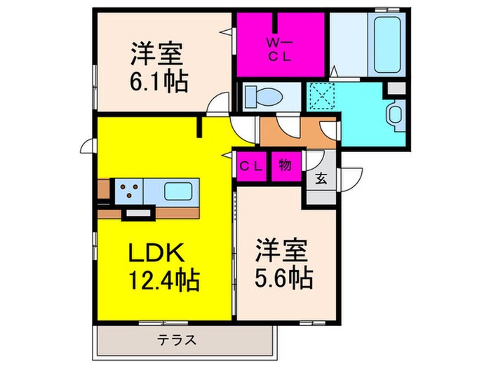 グレイス総持寺の物件間取画像