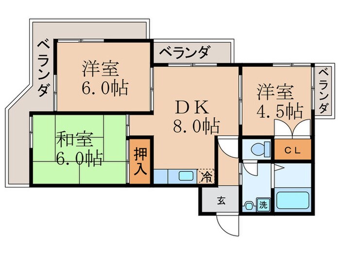 エクセレント林の物件間取画像