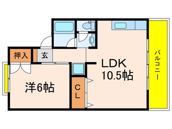 サニ－ライフ御殿山Ａ棟の物件間取画像