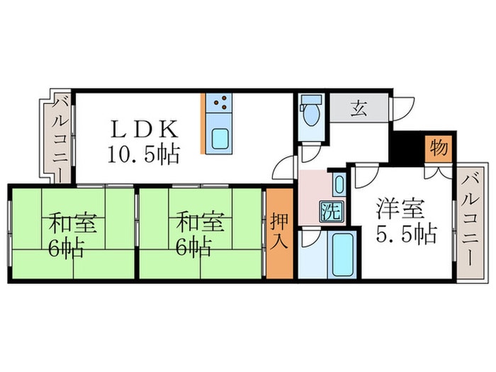 嵐山ファミリオの物件間取画像