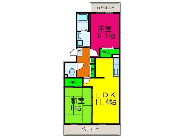 ベルドゥムールの物件間取画像