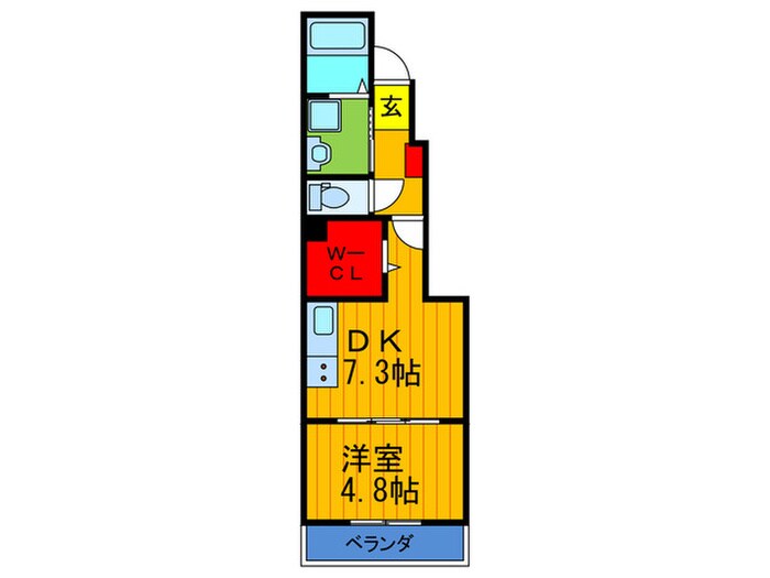 ﾌﾗﾜｰﾀｳﾝﾊｲﾄﾞﾚｲﾝｼﾞｱの物件間取画像