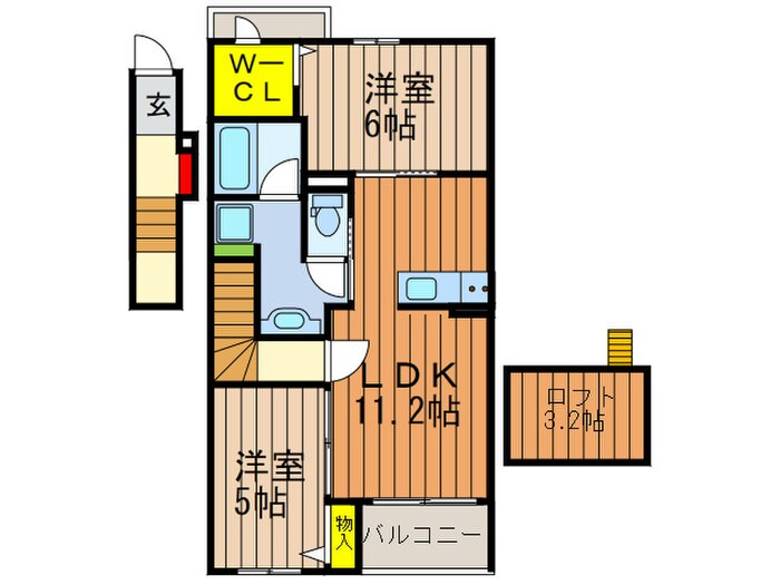 フラワータウン　アイリスの物件間取画像