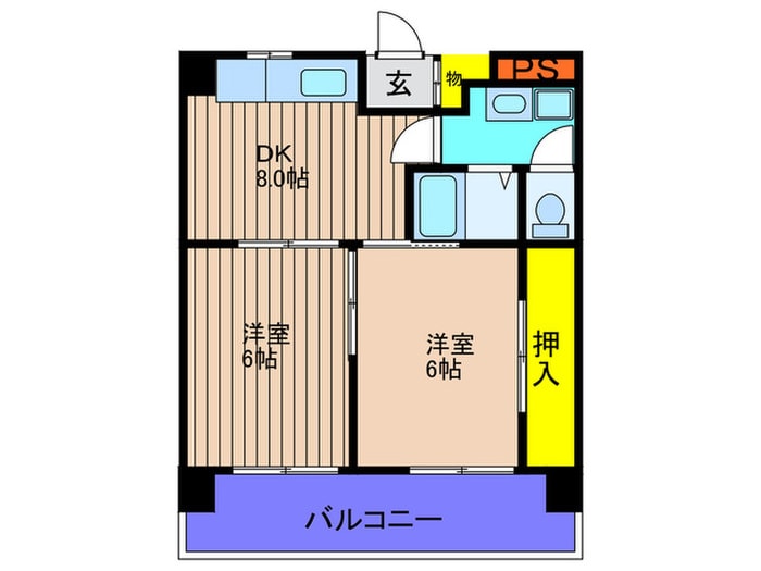 ＩＣﾏﾝｼｮﾝの物件間取画像