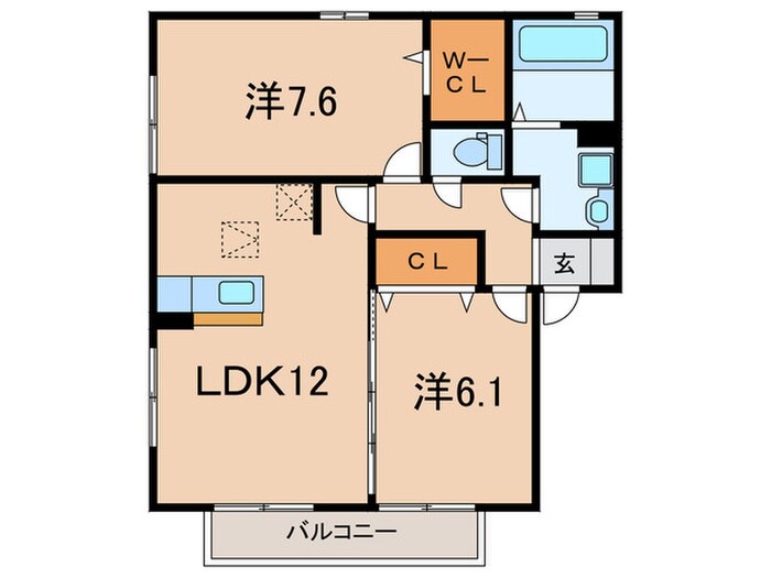 グレイスヴィラの物件間取画像