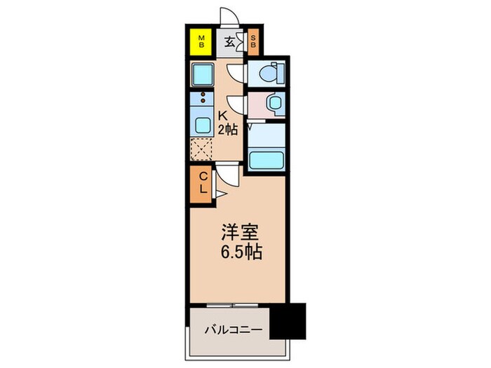 ｱﾄﾞﾊﾞﾝｽ大阪ｳﾞｪﾝﾃｨ(1405)の物件間取画像