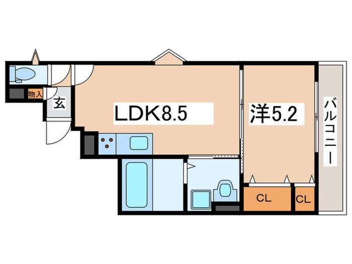 クリエオーレ山王の物件間取画像