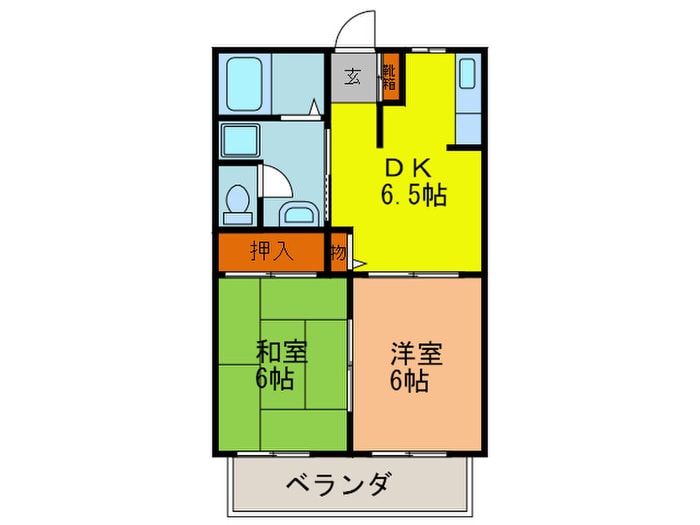 クオーレ宝塚の物件間取画像