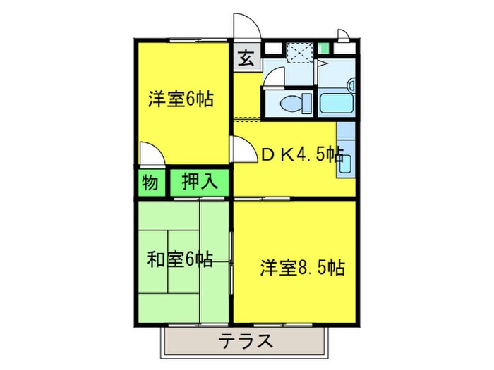 モアクレストノアンの物件間取画像