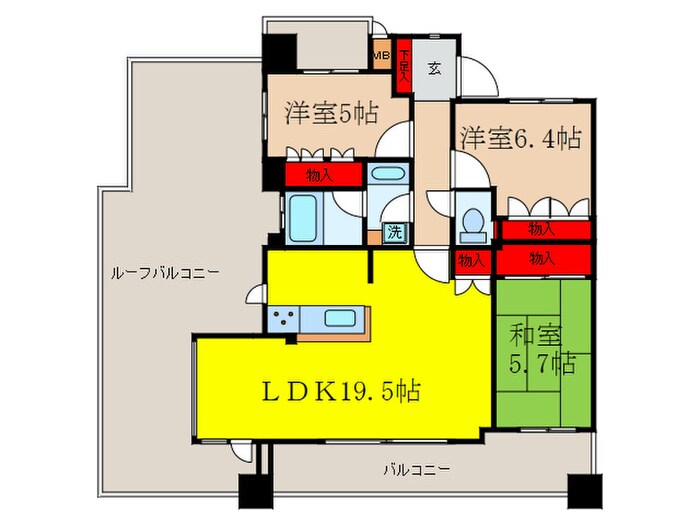 シティハウス吹田穂波公園(602)の物件間取画像