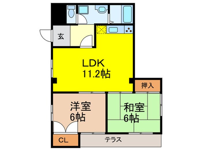 イズミハイツの物件間取画像