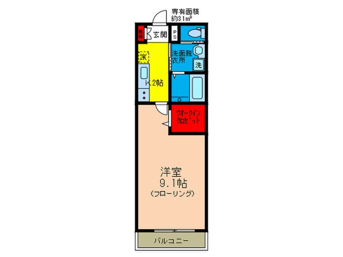 リヴェール蛍池の物件間取画像