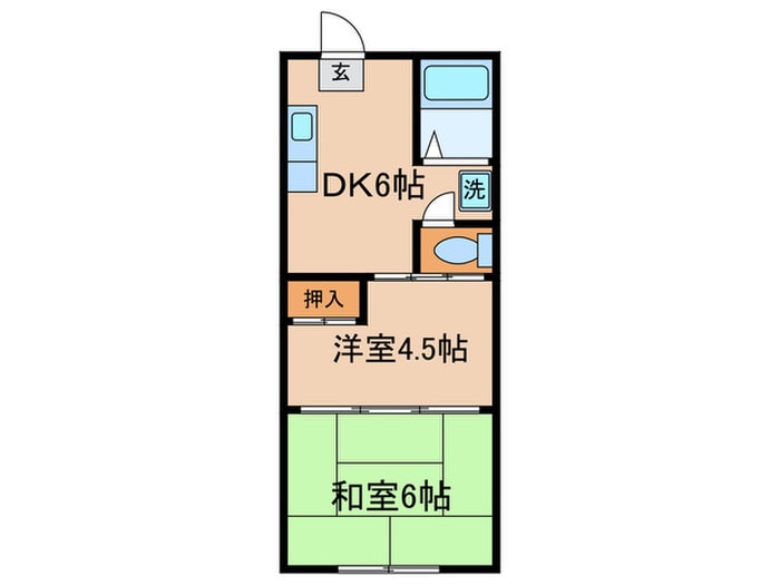 須山ハイツの物件間取画像