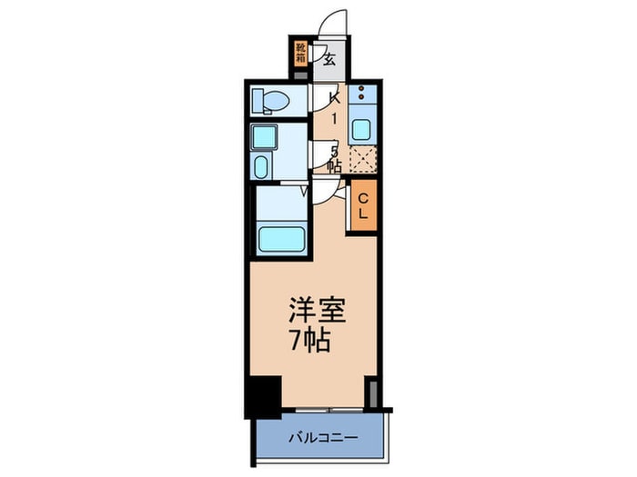 S-RESIDENCE難波大国町Unoの物件間取画像