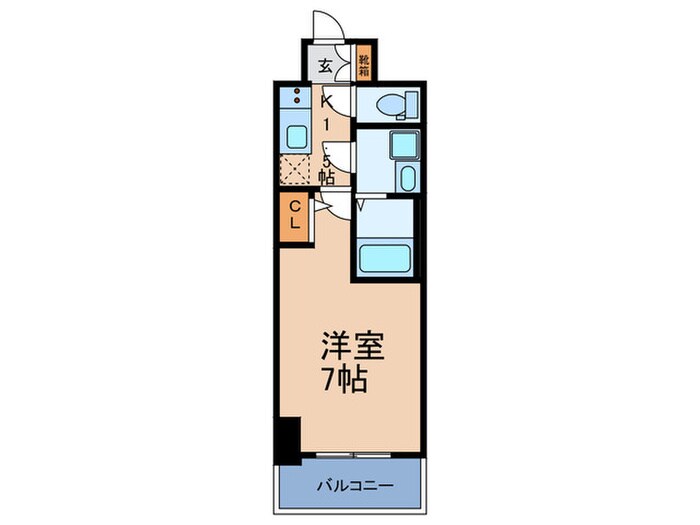 S-RESIDENCE難波大国町Unoの物件間取画像