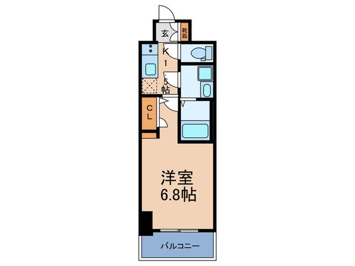 S-RESIDENCE難波大国町Unoの物件間取画像