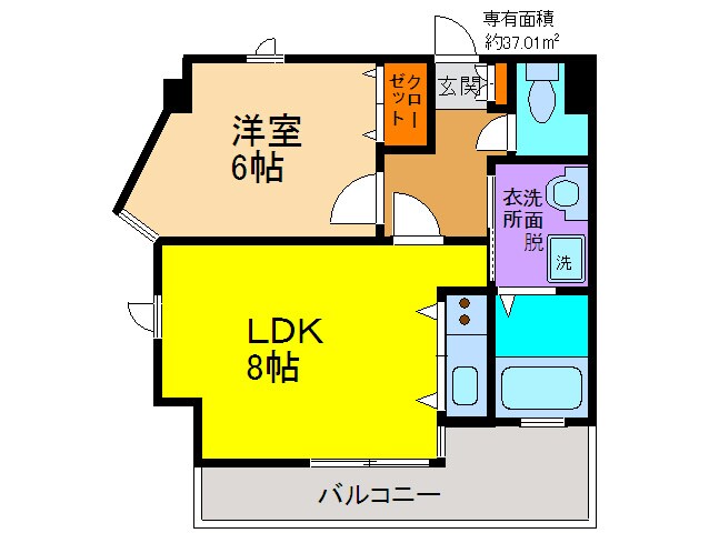 ジュエル服部の物件間取画像