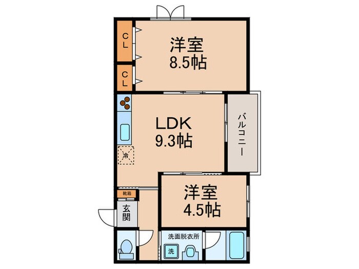 Court yard House湯里の物件間取画像