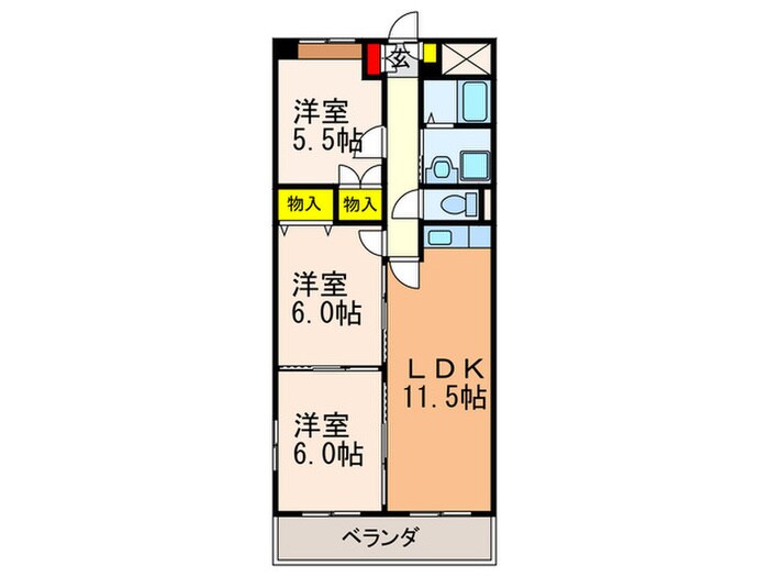 MAYUMIウエストサイド楠葉の物件間取画像