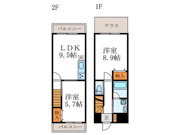 ＶＩＯＬＡ　ＩＷＡＳＡの物件間取画像