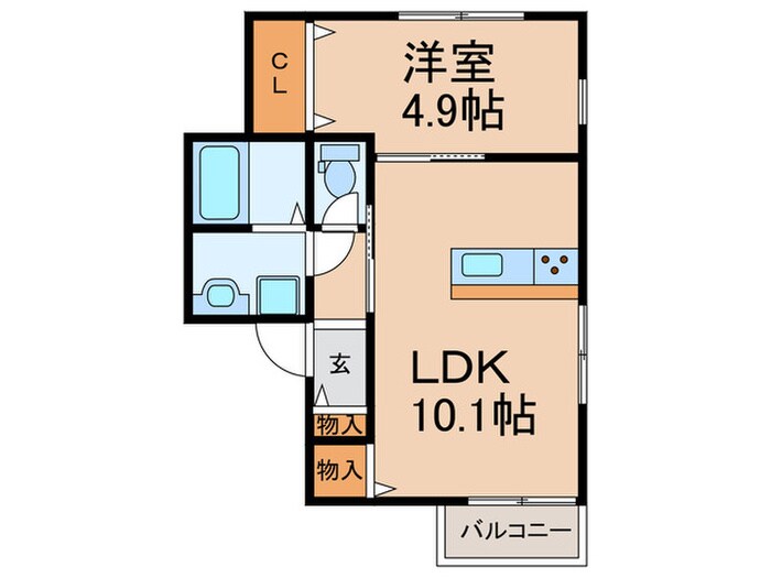 仮）大久保町大窪新築アパートの物件間取画像