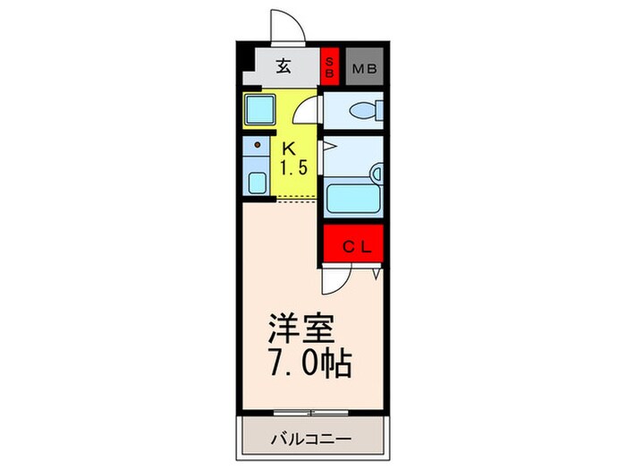 リアライズ近鉄八尾の物件間取画像