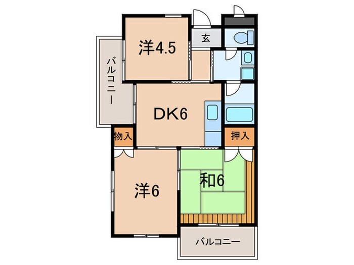 十三番館の物件間取画像