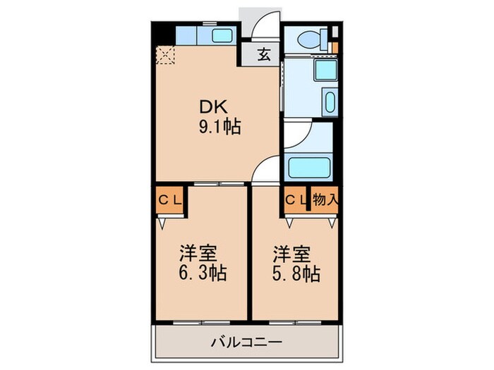 Ｃｉｎｑｕｅの物件間取画像