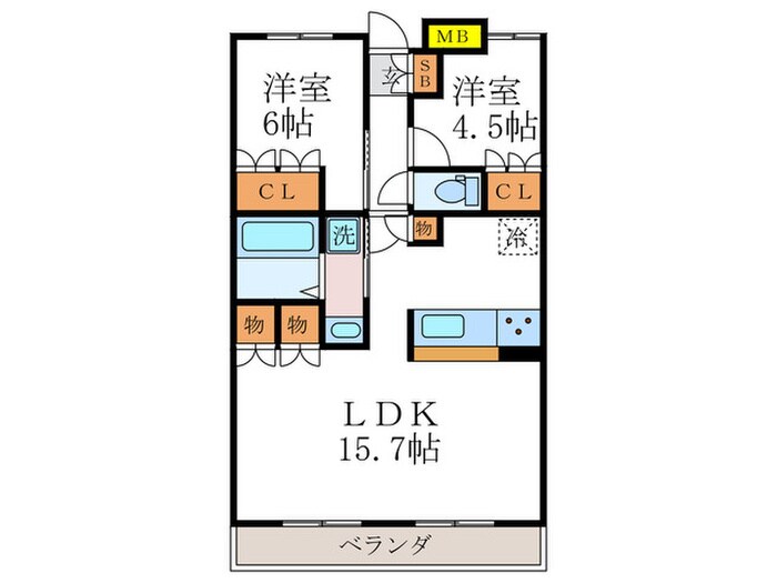 ｱｰｸﾚｼﾞﾃﾞﾝｽ中京四条大宮(306)の物件間取画像