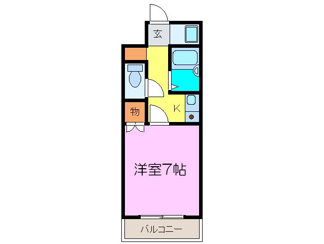 プチハイツ服部の物件間取画像